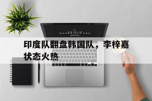 印度队翻盘韩国队，李梓嘉状态火热